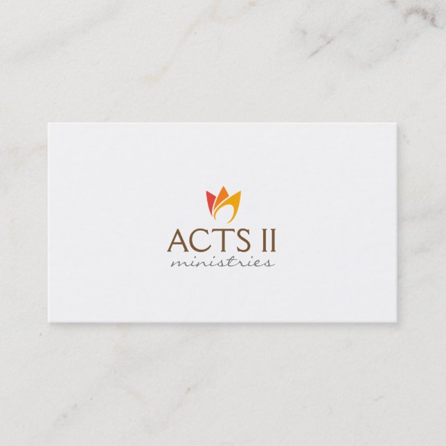 Flaming Fire (orange to red flames) Business Card (Front)