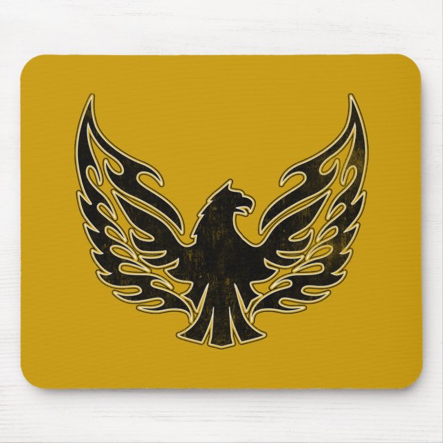 Flaming Firebird Mouse Pad (Front)