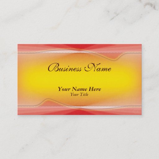 Customizable flaming floral business cards