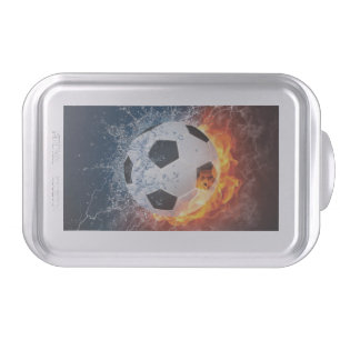Flaming Football/Soccer Ball Throw Pillow Cake Pan