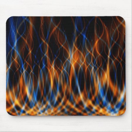 Flaming Fractal Mouse Pad