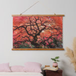 Flaming Gnarly Japanese Maple Tree Hanging Tapestry
