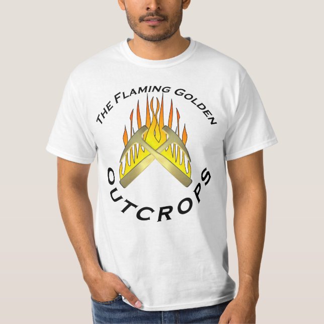Flaming Golden Outcrops w/ Back T-Shirt (Front)