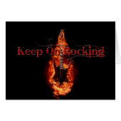 Flaming Guitar (Front Horizontal)