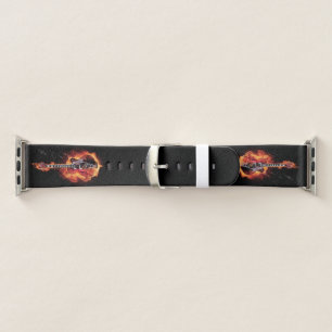 Flaming Guitar Apple Watch Band