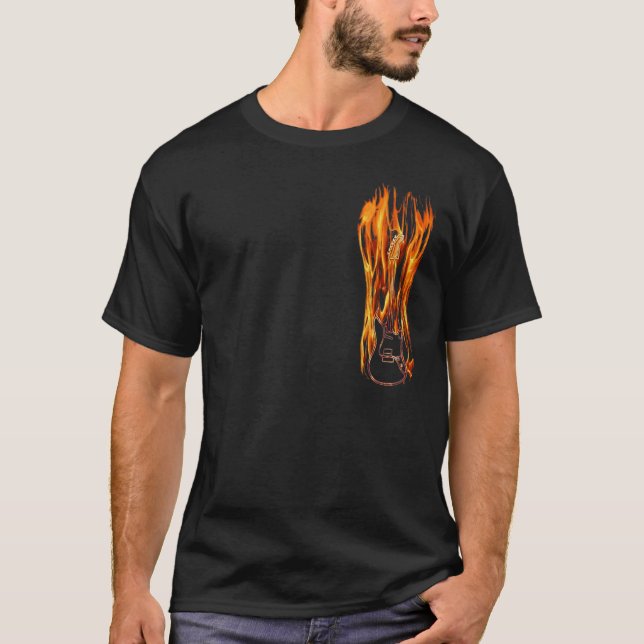 Flaming Guitar Shirt (Front)