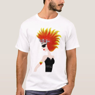 Flaming Hair with Tiara - MFH2 T-Shirt
