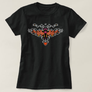 Flaming harpy colorful cool sketch v4 T-Shirt