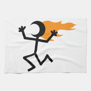 Flaming Head Kitchen Towel
