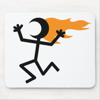 Flaming Head Mouse Pad