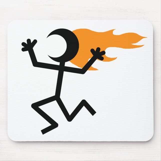 Flaming Head Mouse Pad (Front)
