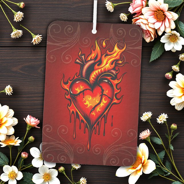 Flaming heart.  air freshener (Creator Uploaded)