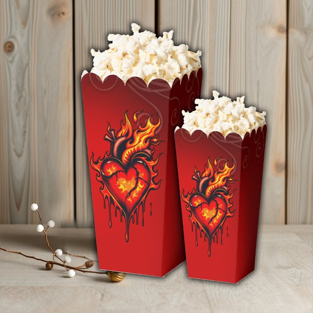 Flaming heart.  favor boxes (Creator Uploaded)