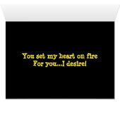 Flaming Hearts of Love Card (Inside Horizontal (Bottom))