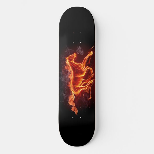 FLAMING HORSE SKATEBOARD DECK (Front)
