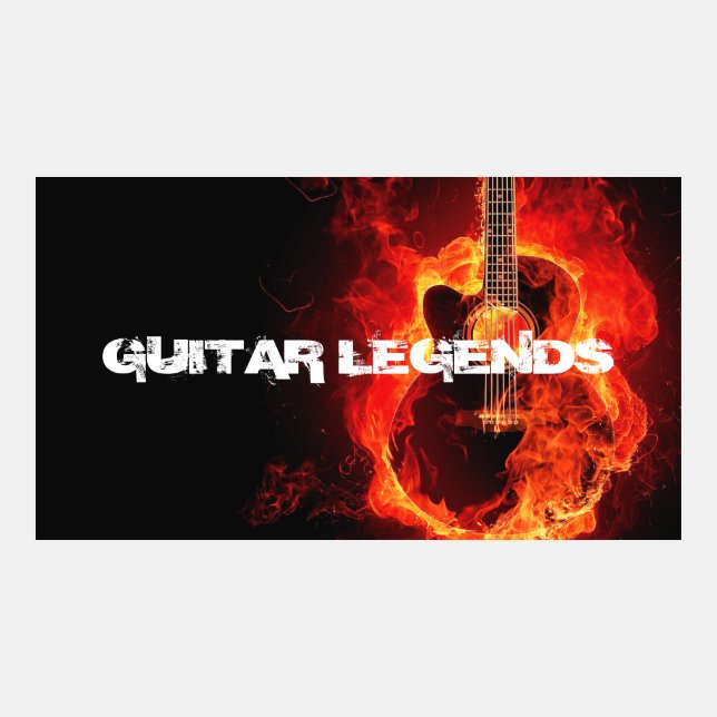 Flaming Hot Guitar YouTube Banner (Front)