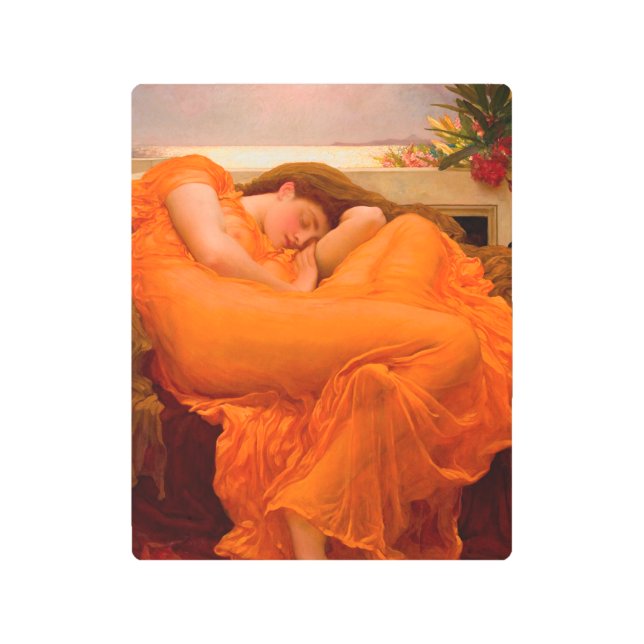 Flaming June, 1895 by Lord Frederic Leighton Metal Print (Front)