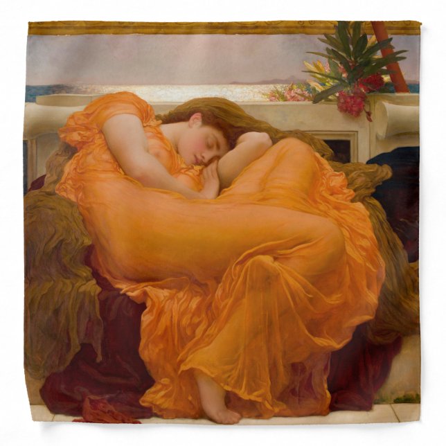 Flaming June (by Frederic Leighton) Bandana (Front)