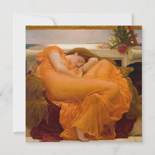 Flaming June by Frederic Leighton Card