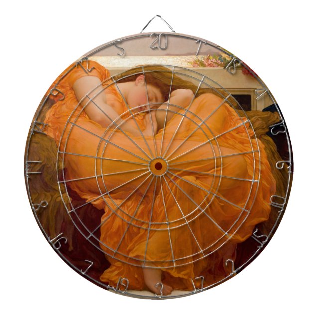 Flaming June (by Frederic Leighton) Dart Board (Front)