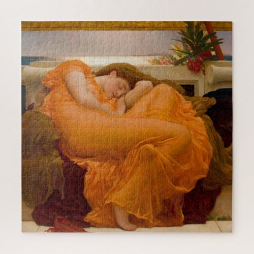 Flaming June by Frederic Leighton Jigsaw Puzzle