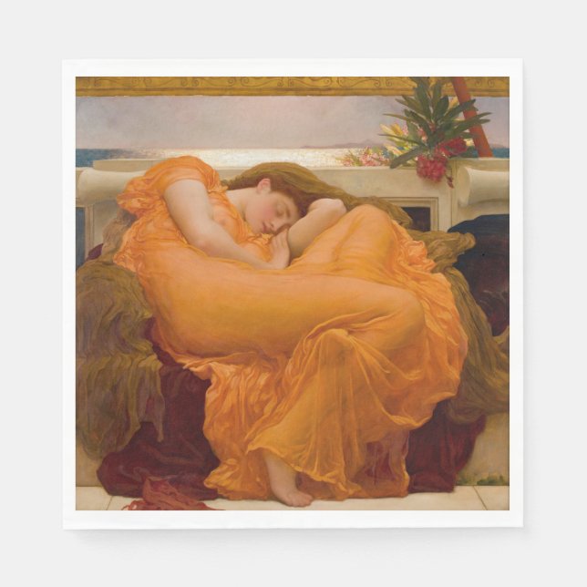 Flaming June (by Frederic Leighton) Napkins (Front)