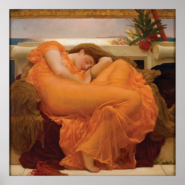 Flaming June by Frederic Leighton Poster (Front)