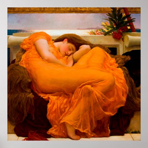 Flaming June by Frederic Lord Leighton Poster
