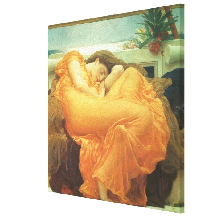 Flaming June by Lord Frederic Leighton Canvas Print | Zazzle.com