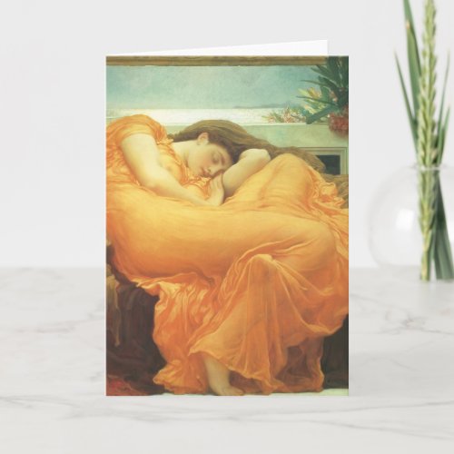 Flaming June by Lord Frederic Leighton Card