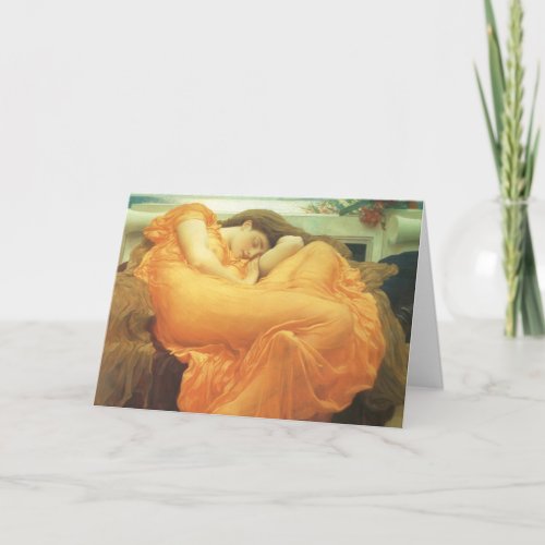 Flaming June by Lord Frederic Leighton Card