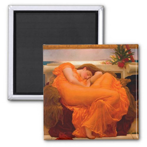 Flaming June by Lord Frederic Leighton Magnet