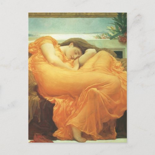 Flaming June by Lord Frederic Leighton Postcard