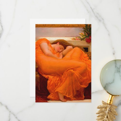 Flaming June by Lord Frederic Leighton Thank You Card
