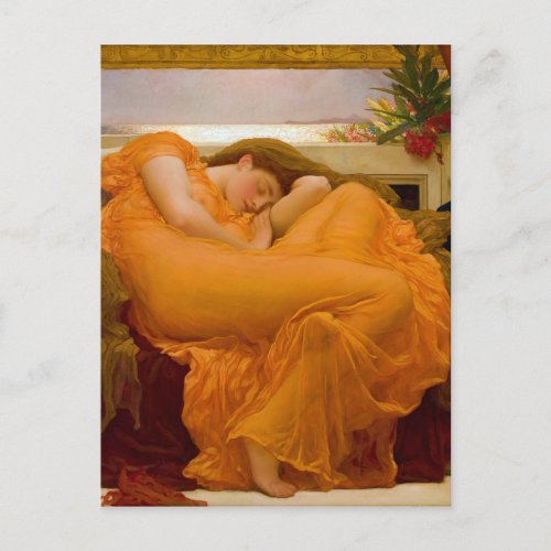 Flaming June by Sir Frederic Leighton Postcard