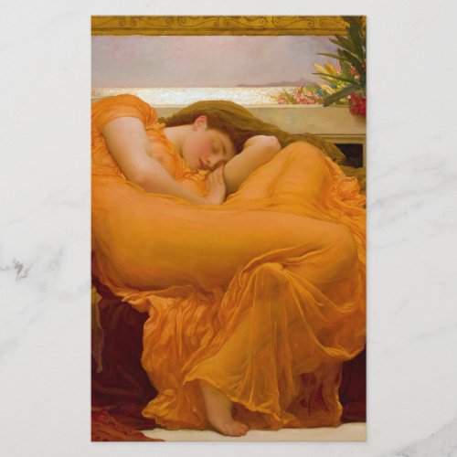 Flaming June by Sir Frederic Leighton Stationery