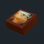 Flaming June Keepsake Box<br><div class="desc">Vintage Pre-Raphaelite painting "Flaming June" by Lord Frederic Leighton,  1895.</div>