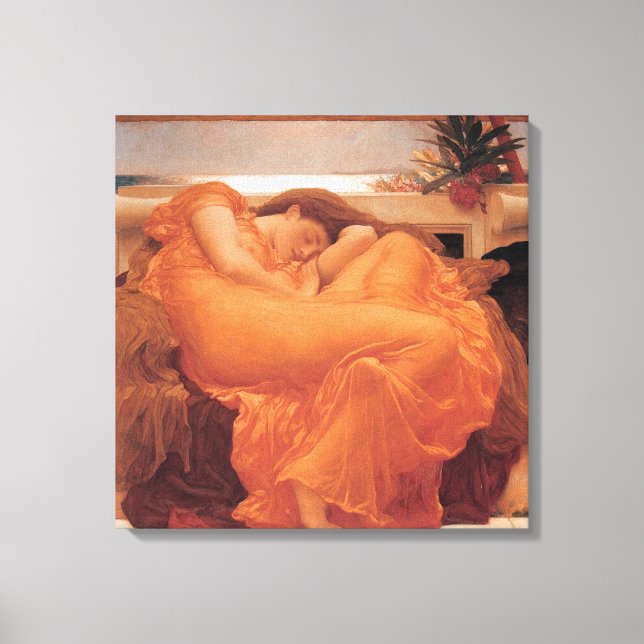 Flaming June ~ Lord Frederick Leighton Canvas Print (Front)