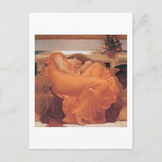 Flaming June - Lord Frederick Leighton Postcard (Front)