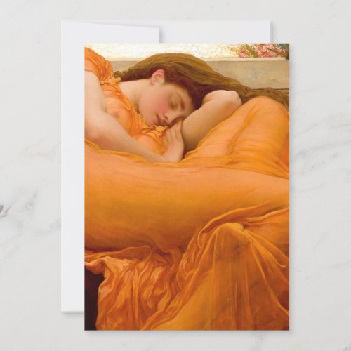 Flaming June Painting By Frederic Leighton Invitation