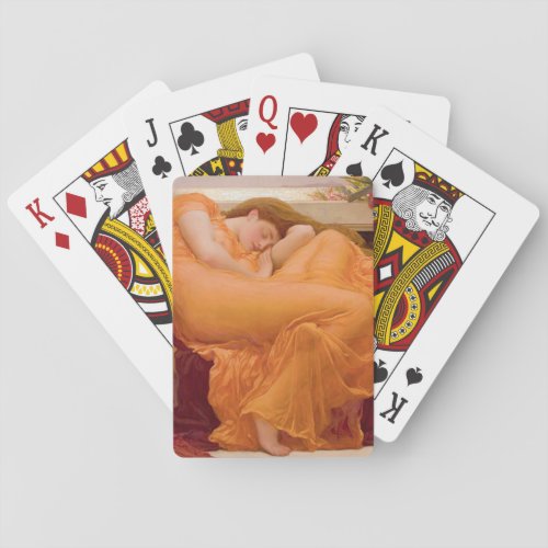 Flaming June Vintage Poker Cards