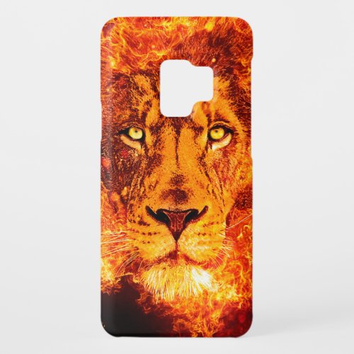 Flaming Lion Face Case_Mate Samsung Galaxy S9 Case