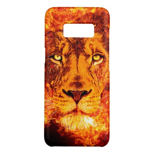 Flaming Lion Face Red Orange Case_Mate Samsung Galaxy S8 Case