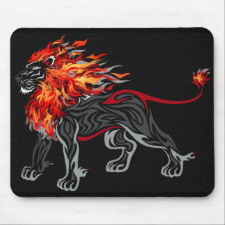 Flaming Lion Mouse Mat
