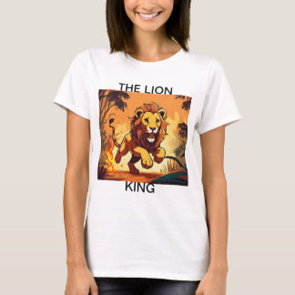 "Flaming Majesty – Lion's Roar T-Shirt" T-Shirt