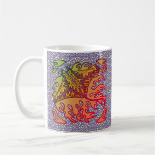 Flaming Manta Ray mug