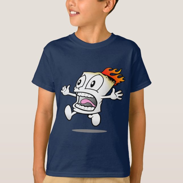 Flaming Marshmallow T-Shirt (Front)