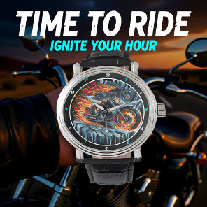 Flaming Motorcycles, Ice Shard Watch. Watch