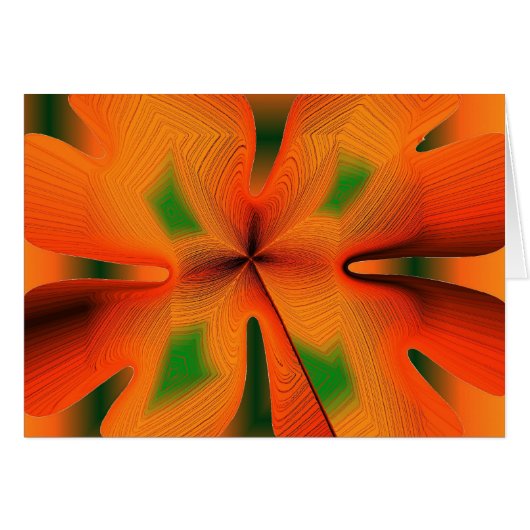 Flaming Orange Flower Cards (Front Horizontal)