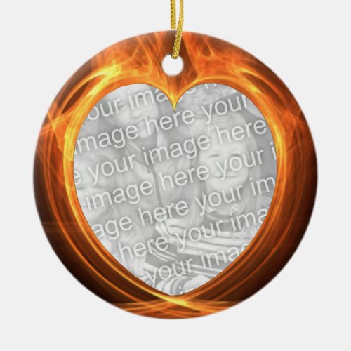 Flaming Orange Photo Graduation Keepsake